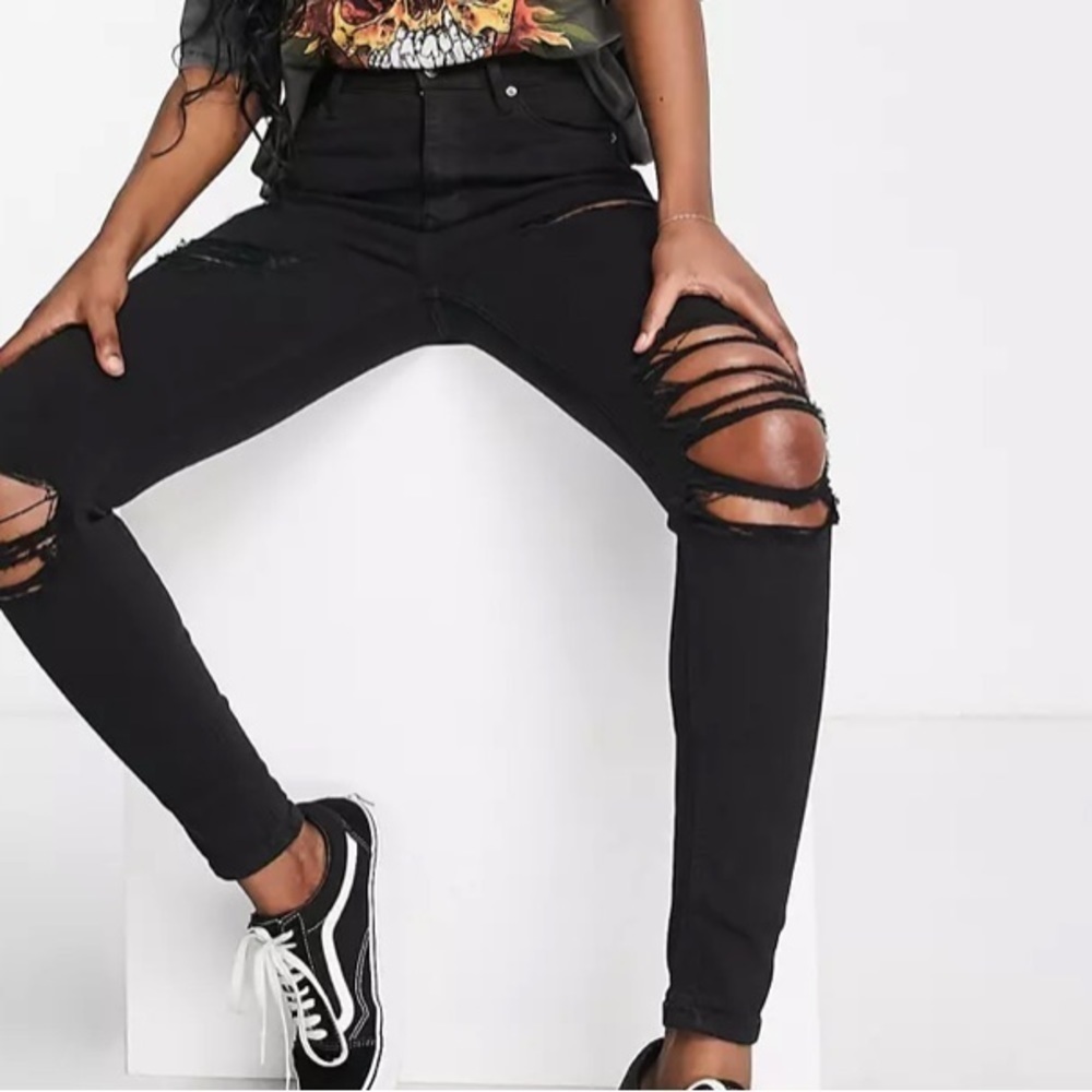 Top Shop Jamie Skinny Distressed Jeans